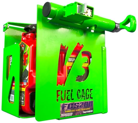 FCS200-2.5 Gal. Fuel Cage Lockable Gas Can Rack for Open and Enclosed Trailers - A.R.T. Landscape Tools