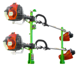 XA102-Xtreme Pro Series Two Postion Trimmer Rack for Open/Enclosed Trailers - A.R.T. Landscape Tools